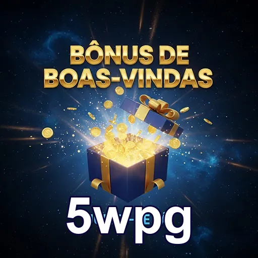Imagem do bônus de boas-vindas do site 5wpg, destacando ofertas especiais para novos usuários.