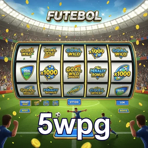 Imagem do jogo de slot de futebol no site 5wpg, mostrando símbolos e elementos inspirados no esporte.