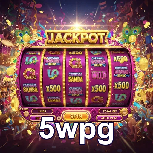 Imagem de slots de carnaval com jackpot, no site 5wpg, trazendo diversão e emoção aos jogadores.