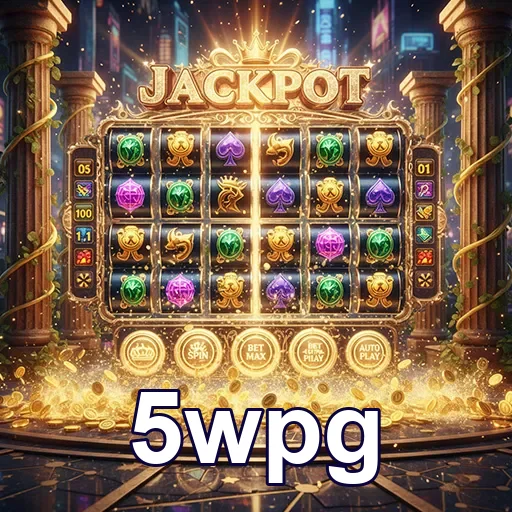 Imagem de um jogo de slot jackpot no site 5wpg, mostrando roletas coloridas e prêmios emocionantes.